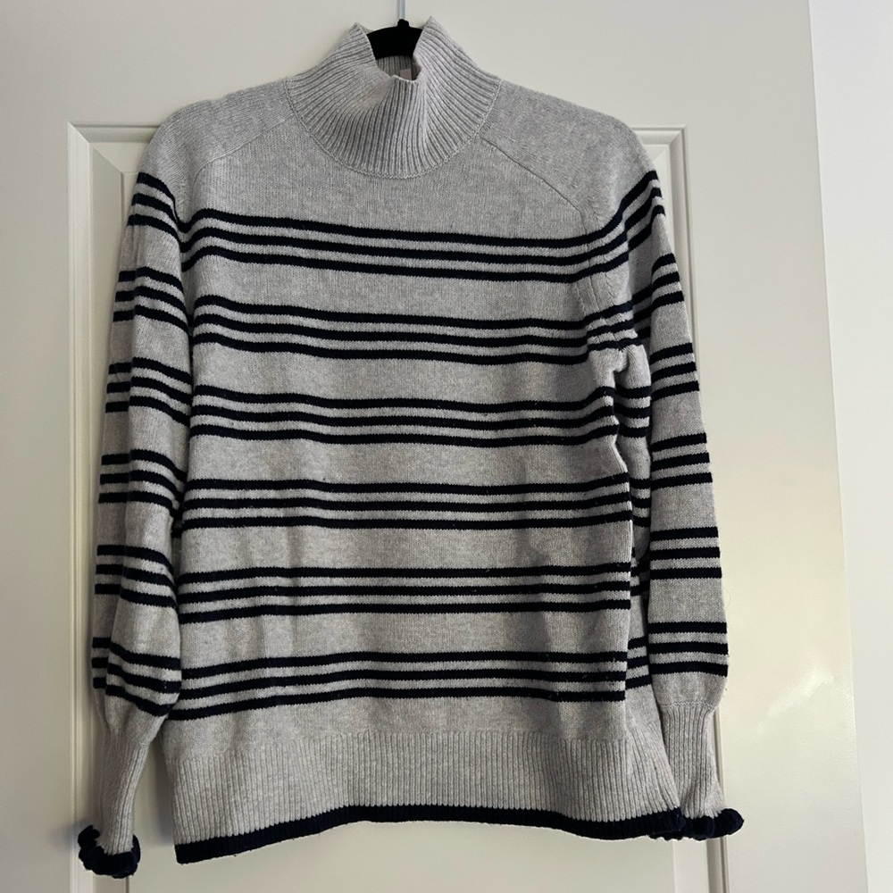 Rebecca Taylor Stripped Pullover Wool Sweater